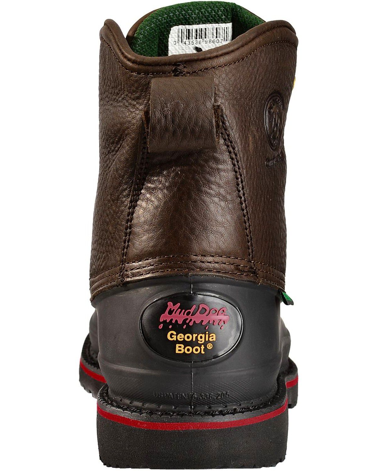 Image #7 - Georgia Men's Topsoil Mud dog 6" Work Boots, Brown, hi-res