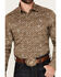 Image #3 - Wrangler Retro Men's Medallion Print Long Sleeve Snap Western Shirt, Brown, hi-res