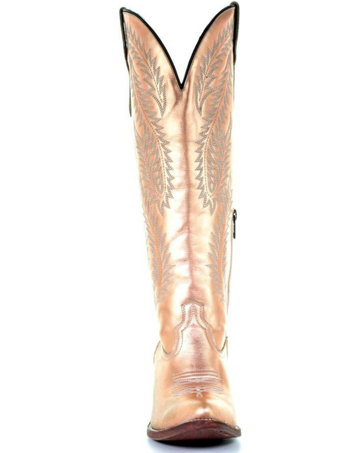 Image #7 - Corral Women's Gold Embroidery Tall Top Cowgirl Boots - Pointed Toe , , hi-res