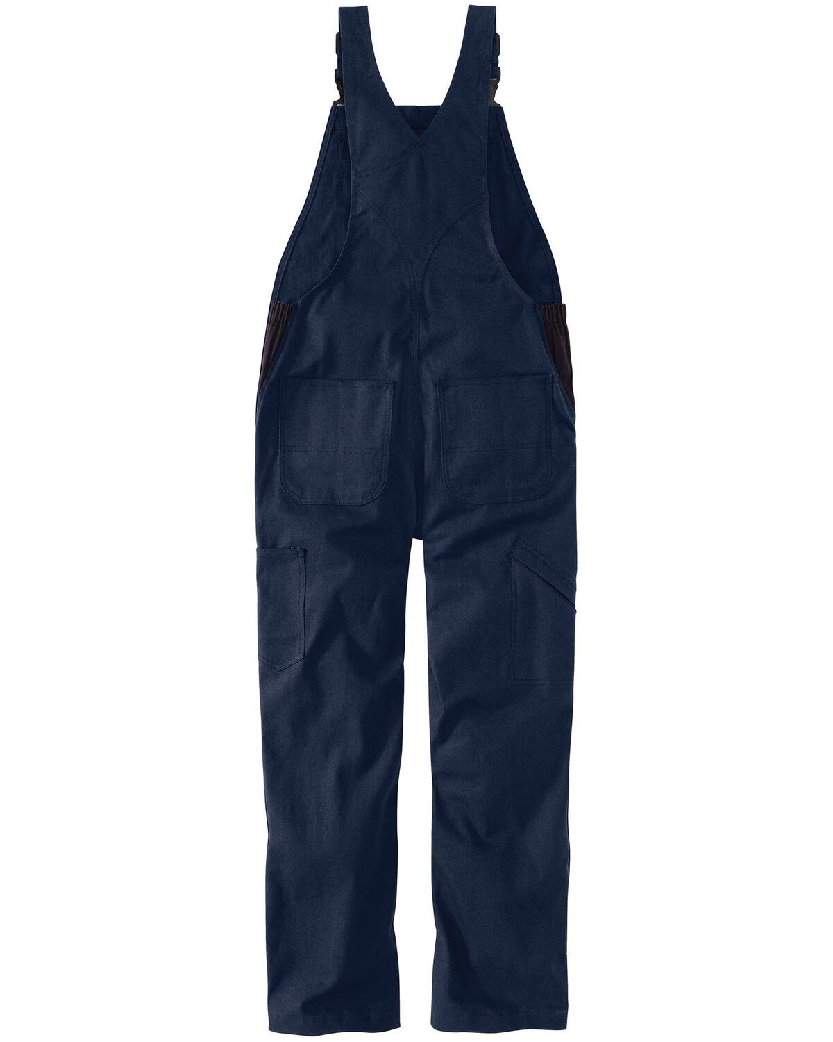 Image #4 - Carhartt Women's FR Rugged Flex® Loose Fit Duck Bib Overalls, Navy, hi-res