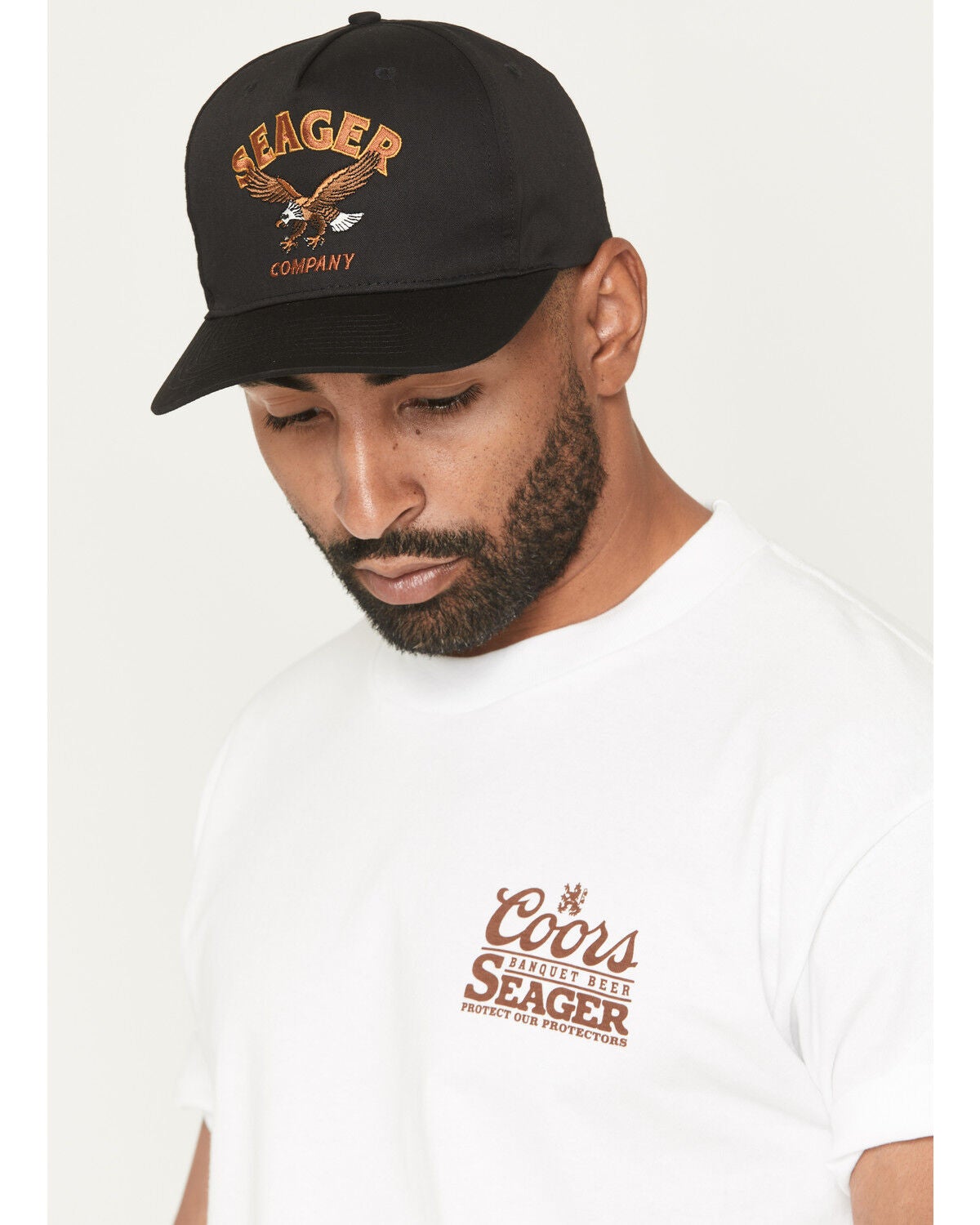 Seager Men's Bradley Ball Cap, Black, hi-res