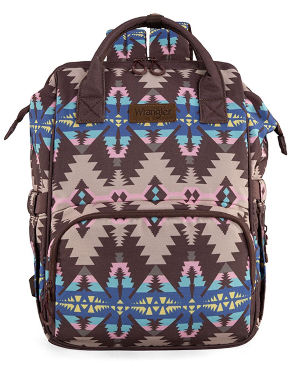 Image #2 - Wrangler Women's Southwestern Print Diaper Bag, Coffee, hi-res