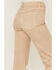 Image #4 - Sneak Peek Women's Natural High Rise Raw Hem Crop Jeans, Natural, hi-res