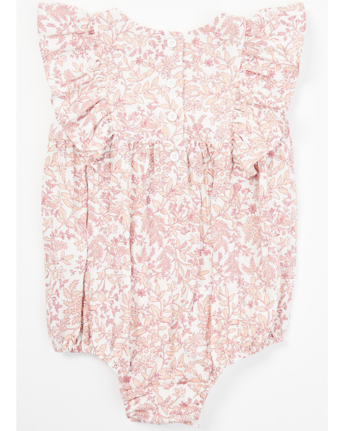 Image #3 - Yura Infant Girls' Printed Ruffle Onesie, Pink, hi-res