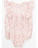 Image #3 - Yura Infant Girls' Printed Ruffle Onesie, Pink, hi-res