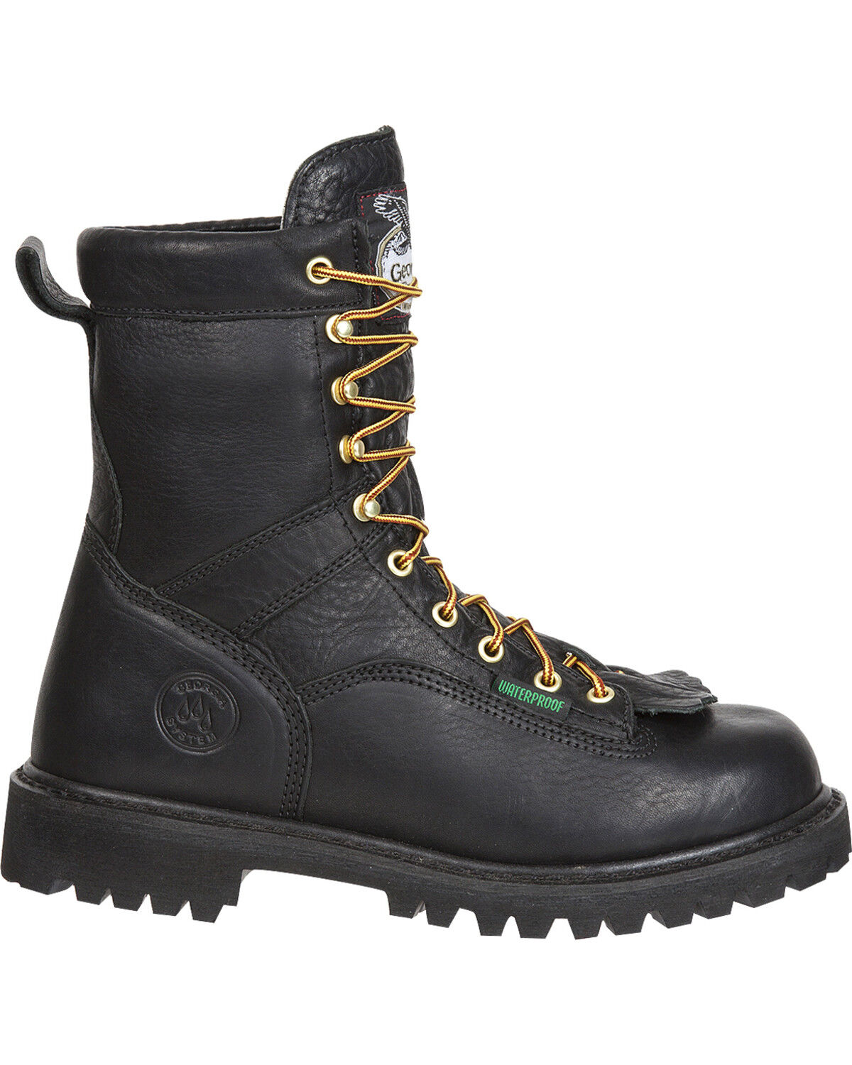 Image #2 - Georgia Men's Waterproof Logger Boots, Black, hi-res