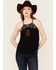 Image #1 - Idyllwind Women's Surrey Embroidered And Beaded Halter Top, Black, hi-res