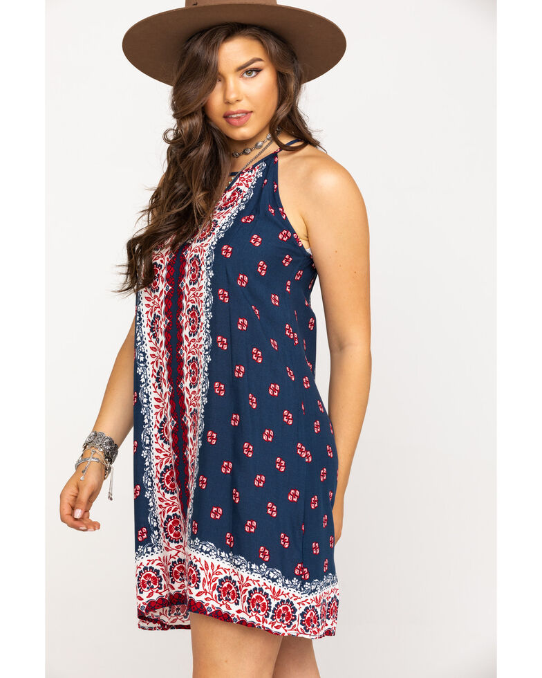 Stetson Women S Bandana Scarf Print Halter Dress Boot Barn