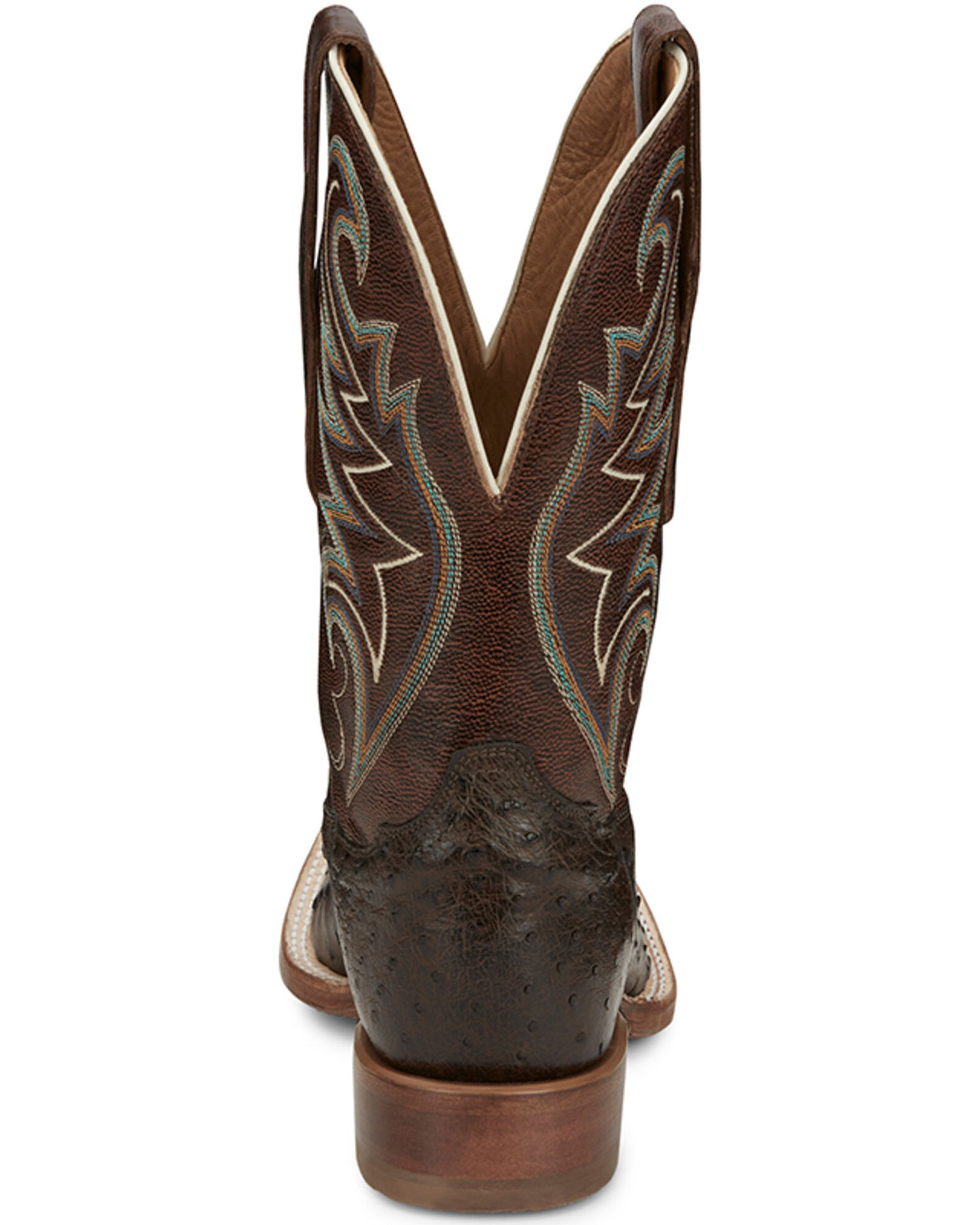 Tony lama full quill ostrich stockman boots top