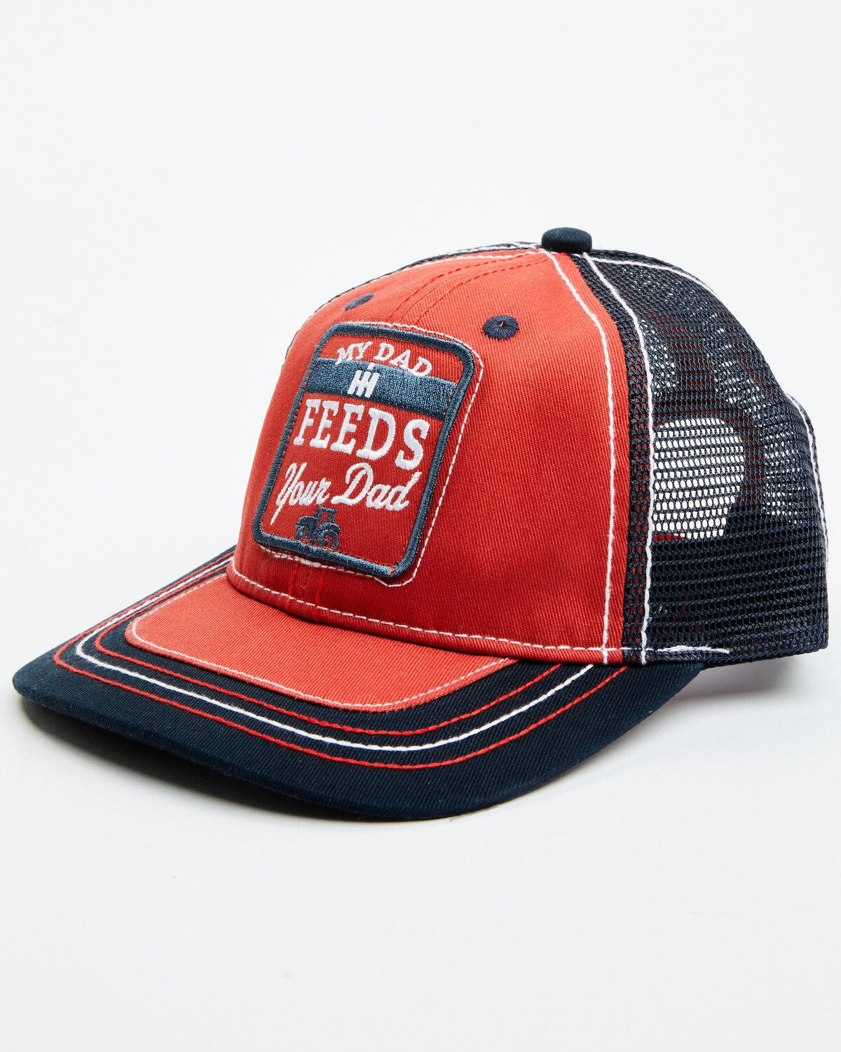 Case IH Toddler Boys' My Dad Feeds Your Dad Ball Cap, Red, hi-res