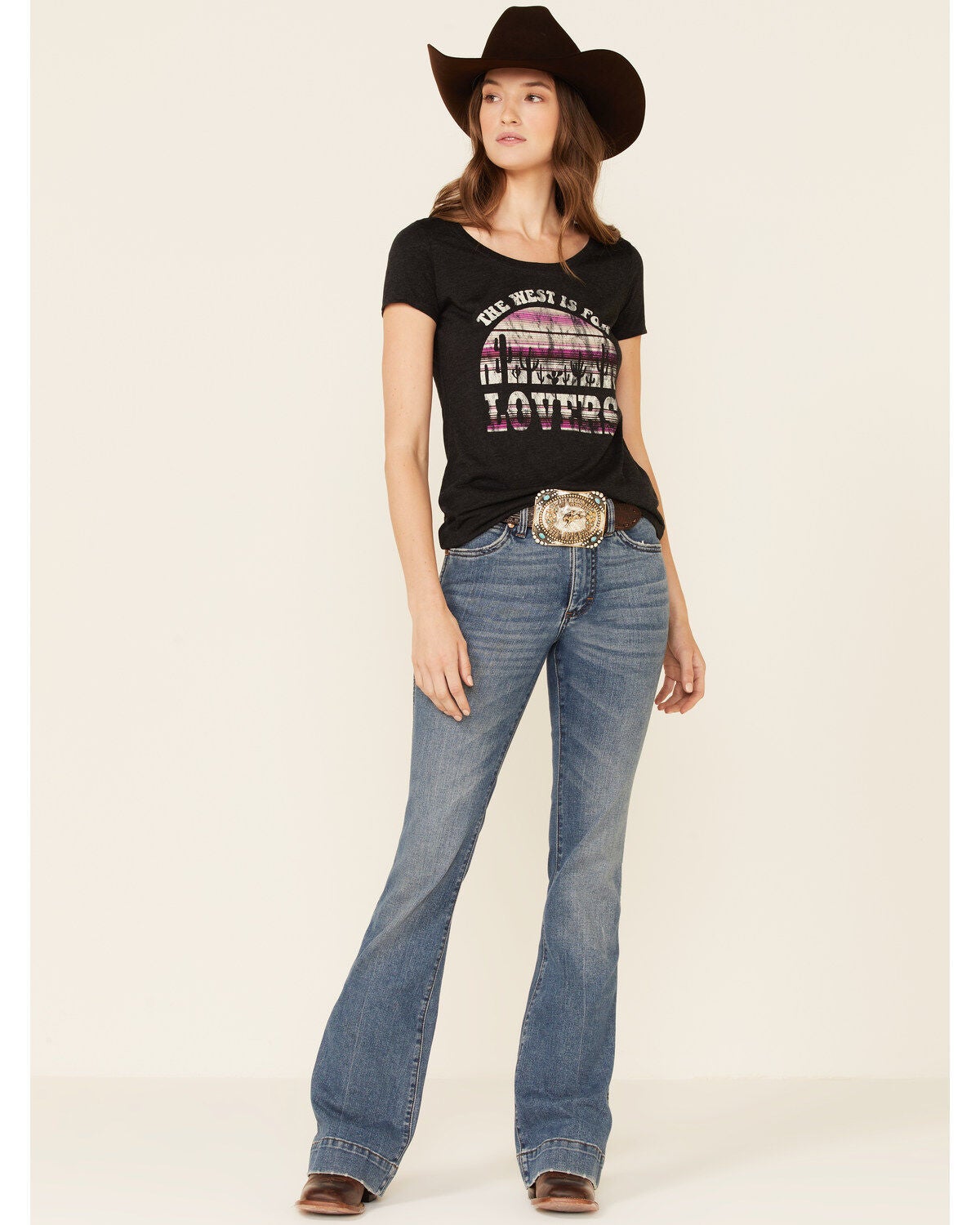 Image #2 - Shyanne Women's The West Is For Lovers Graphic Short Sleeve Tee, , hi-res