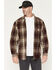 Image #1 - Carhartt Men's Heavyweight Plaid Print Long Sleeve Button-Down Flannel Shirt, Wine, hi-res