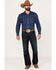 Cinch Men's Carter 2.0 Dark Rinse Relaxed Boot Performance Stretch Denim Jeans, Indigo, hi-res
