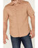 Brixton Men's Mojave Charter Solid Utility Button Down Western Shirt , Tan, hi-res