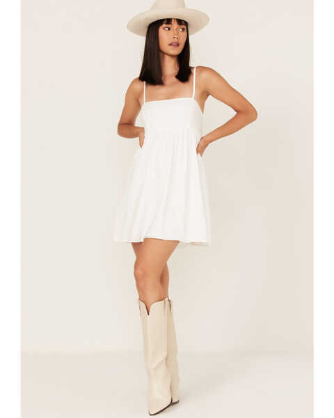 Show Me Your Mumu Women's Gretchen Mini Dress, White, hi-res