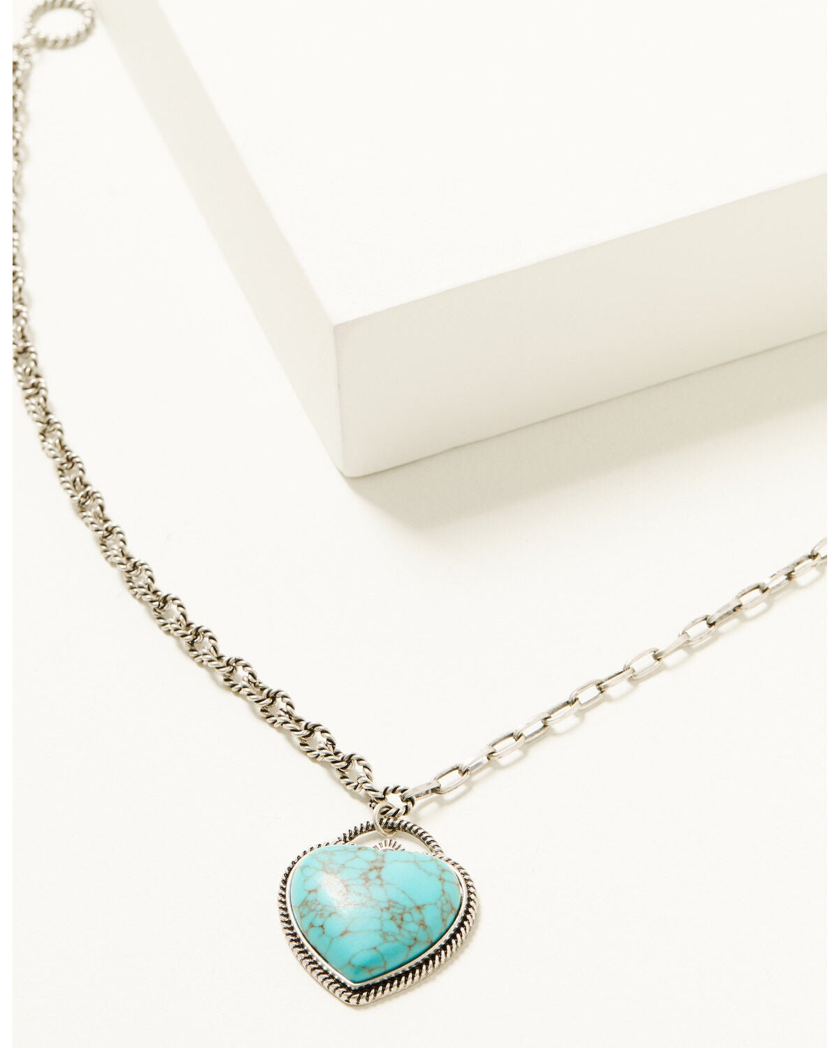 Shyanne Women's Wildheart Heart Charm Necklace, Turquoise, hi-res
