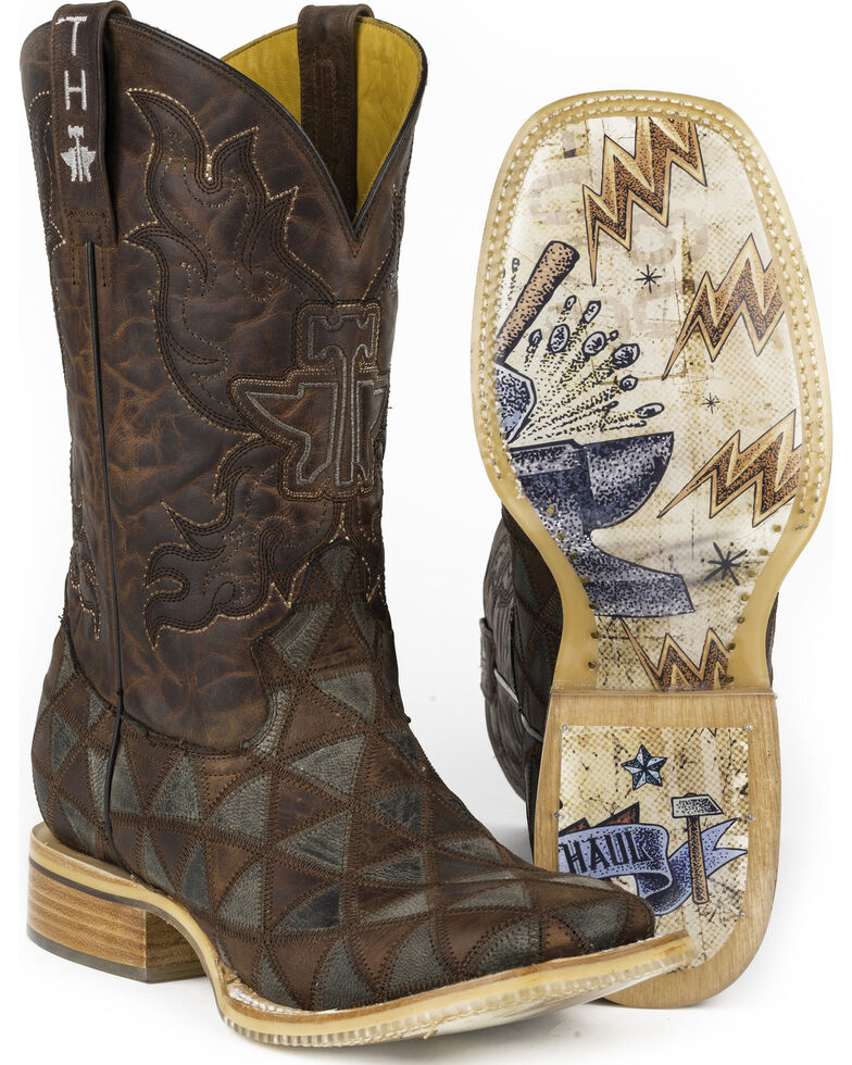 Tin Haul Men's Triangles Cowboy Boots Square Toe Boot Barn
