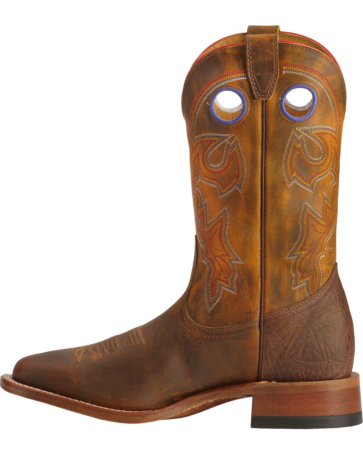 Image #3 - Boulet Men's Stockman Western Boots - Wide Square Toe, Tan, hi-res