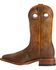 Image #3 - Boulet Men's Stockman Western Boots - Wide Square Toe, Tan, hi-res