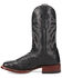 Image #3 - El Dorado Men's Handmade Full Quill Ostrich Stockman Boots - Broad Square Toe, Black, hi-res