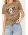 Image #3 - Panhandle Women's Steer Head Short Sleeve Graphic Tee, Olive, hi-res