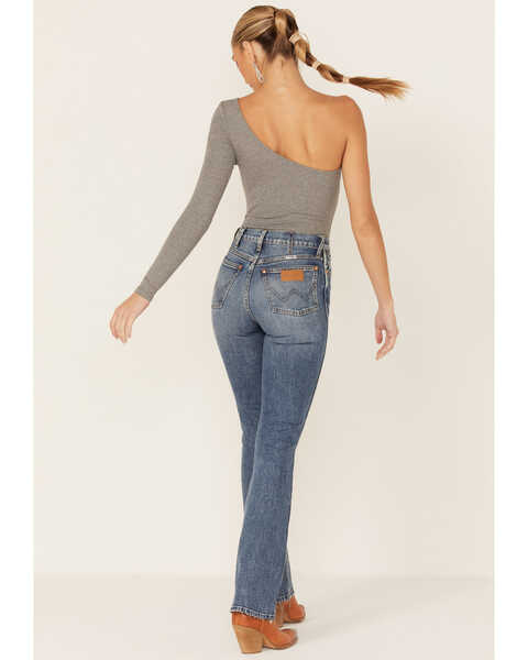 Wrangler Women's High Rise 626 Westward Dark Bootcut Jeans, Blue, hi-res