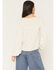 Image #4 - Eyeshadow Women's Long Sleeve Embroidered Peasant Top, Ivory, hi-res