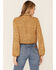 Image #3 - Wild Moss Women's Ditsy Tie Front Blouse, Mustard, hi-res