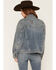 Image #4 - Shyanne Women's Spirit Studded Oversized Denim Jacket, Medium Wash, hi-res