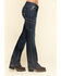 Ariat Women's Rebar Mid Rise Durastretch Riveter Work Bootcut Jeans, Blue, hi-res