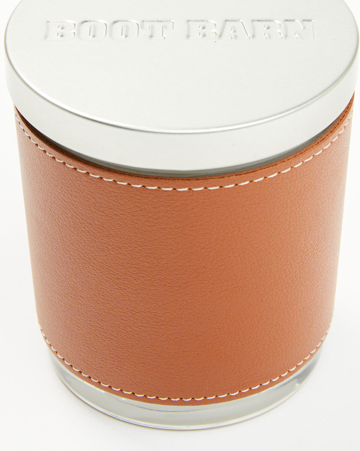 Image #2 - Boot Barn Bourbon Tobacco Leather Bound 8oz Soy Candle, Brown, hi-res