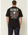 Image #1 - Hawk Men's Skull Short Sleeve Graphic Work T-Shirt, Black, hi-res