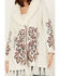Shyanne Women's Paisley Knit Fringe & Faux Fur Cardigan , Ivory, hi-res