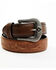 Moonshine Spirit Men's Crazy Horse Vintage Western Belt, Brown, hi-res