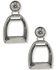 Image #1 - Lainey Wilson Women's Stirrup Drop Earrings, Silver, hi-res