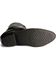 Image #5 - Old West Men's Zipper Western Ankle Boots - Round Toe, Black, hi-res
