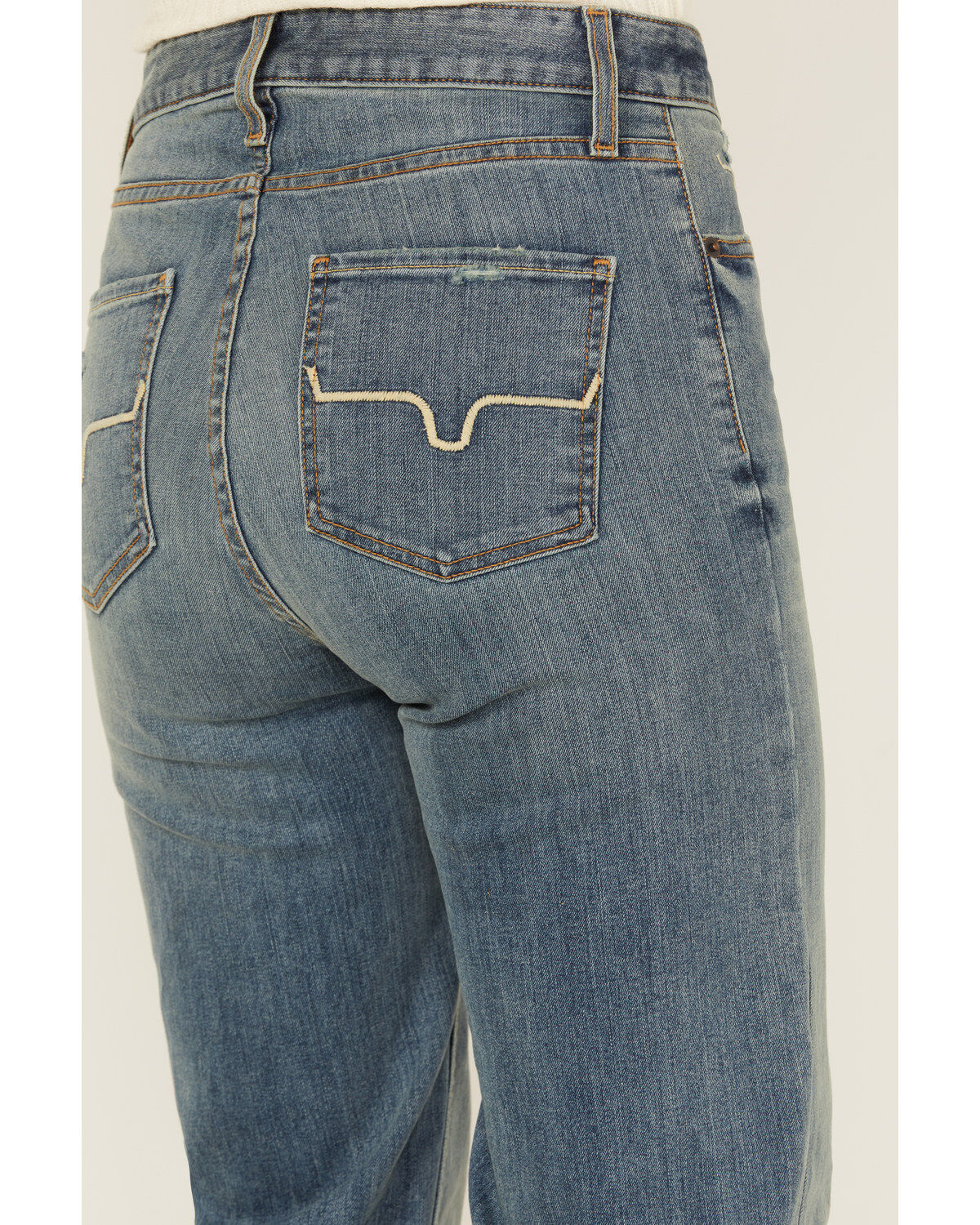 Image #4 - Kimes Ranch Women's Olivia Medium Wash High Rise Wide Leg Jeans, Medium Wash, hi-res