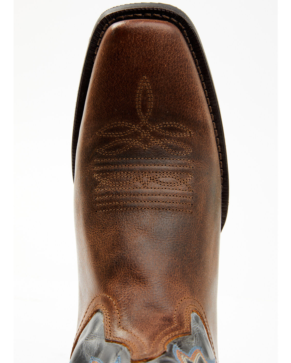 Image #6 - Laredo Men's McKinney Western Boots - Square Toe, Brown/blue, hi-res