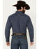Image #4 - Ariat Men's Prestcot Windowpane Plaid Print Long Sleeve Performance Shirt, Navy, hi-res