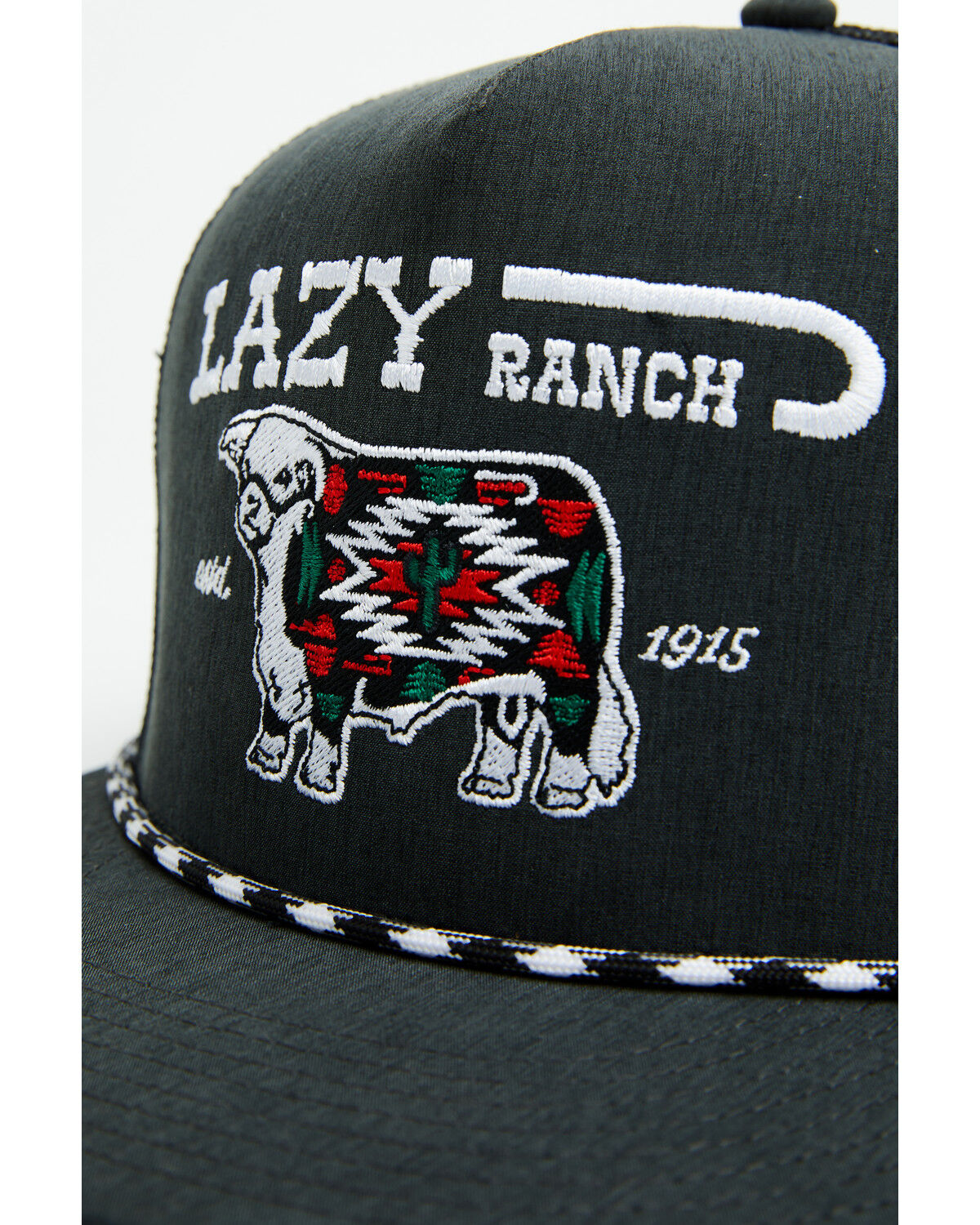 Image #2 - Lazy J Ranch Wear Men's Alpine Ball Cap, Grey, hi-res