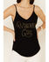 Image #3 - Shyanne Women's Whiskey Girl Graphic Suede Cami Top , , hi-res
