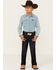 Image #1 - Wrangler Retro Little Boys' Dark Wash Dax Slim Bootcut Jeans, Dark Wash, hi-res