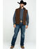 Image #6 - Justin Men's Chocolate Laminated Bonded Vest , , hi-res