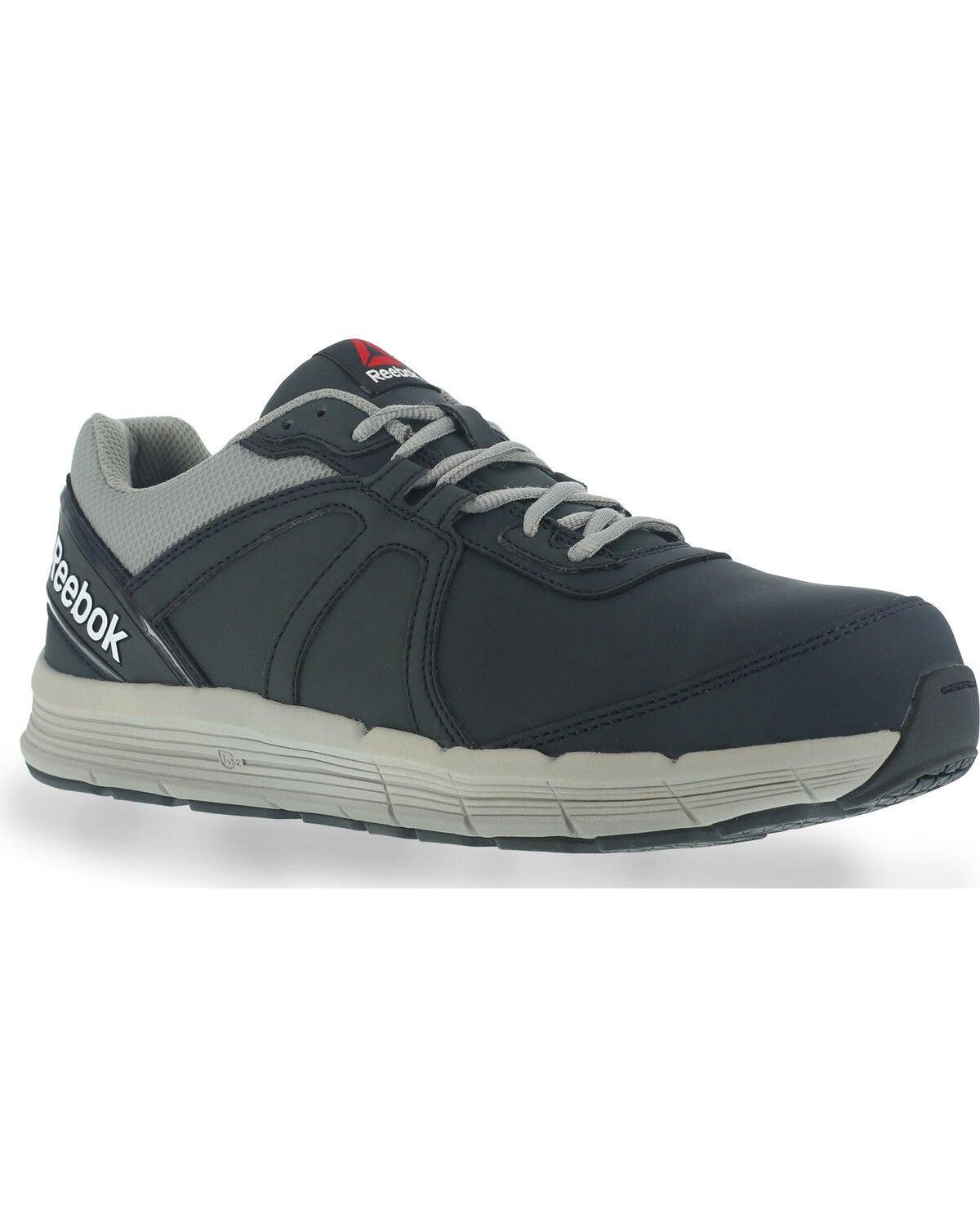 Reebok Men's Leather Athletic Oxfords - Steel Toe, Navy, hi-res