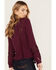 Image #4 - Idyllwind Women's Romance Floral Embroidered Swiss Dot Blouse, Purple, hi-res