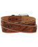 Image #4 - Tony Lama Men's Tooled leather Belt, Tan, hi-res