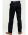 Wrangler Men's Casual Flat Front Western Pants , Black, hi-res