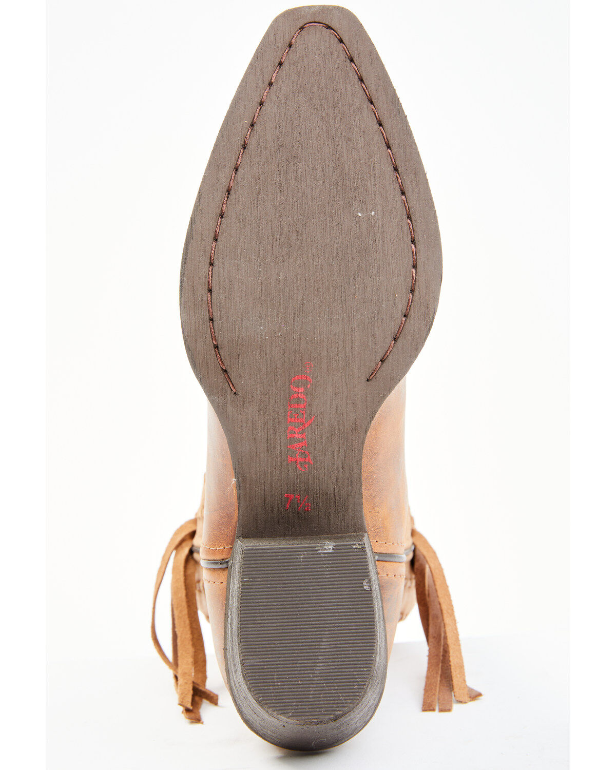Image #7 - Laredo Women's Brown Fringe Western Performance Boots - Snip Toe, Brown, hi-res