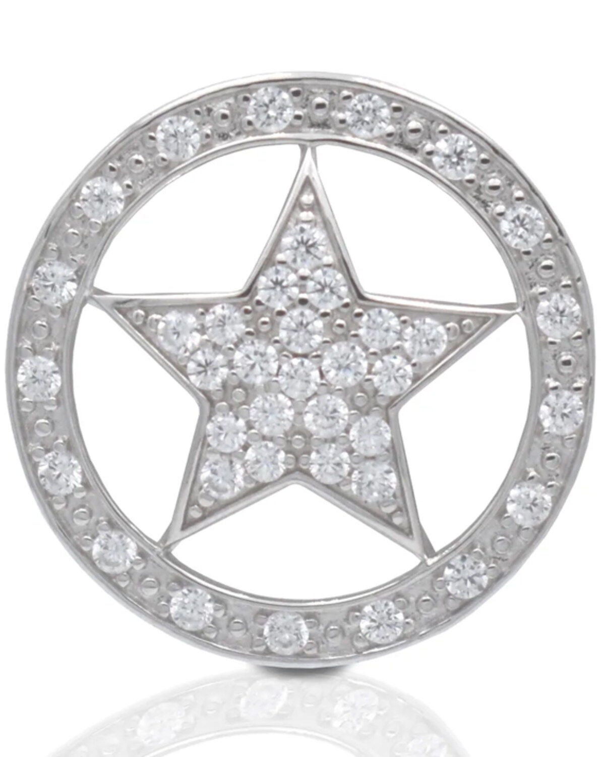 Kelly Herd Men's Silver Western Star Tie Tack, No Color, hi-res