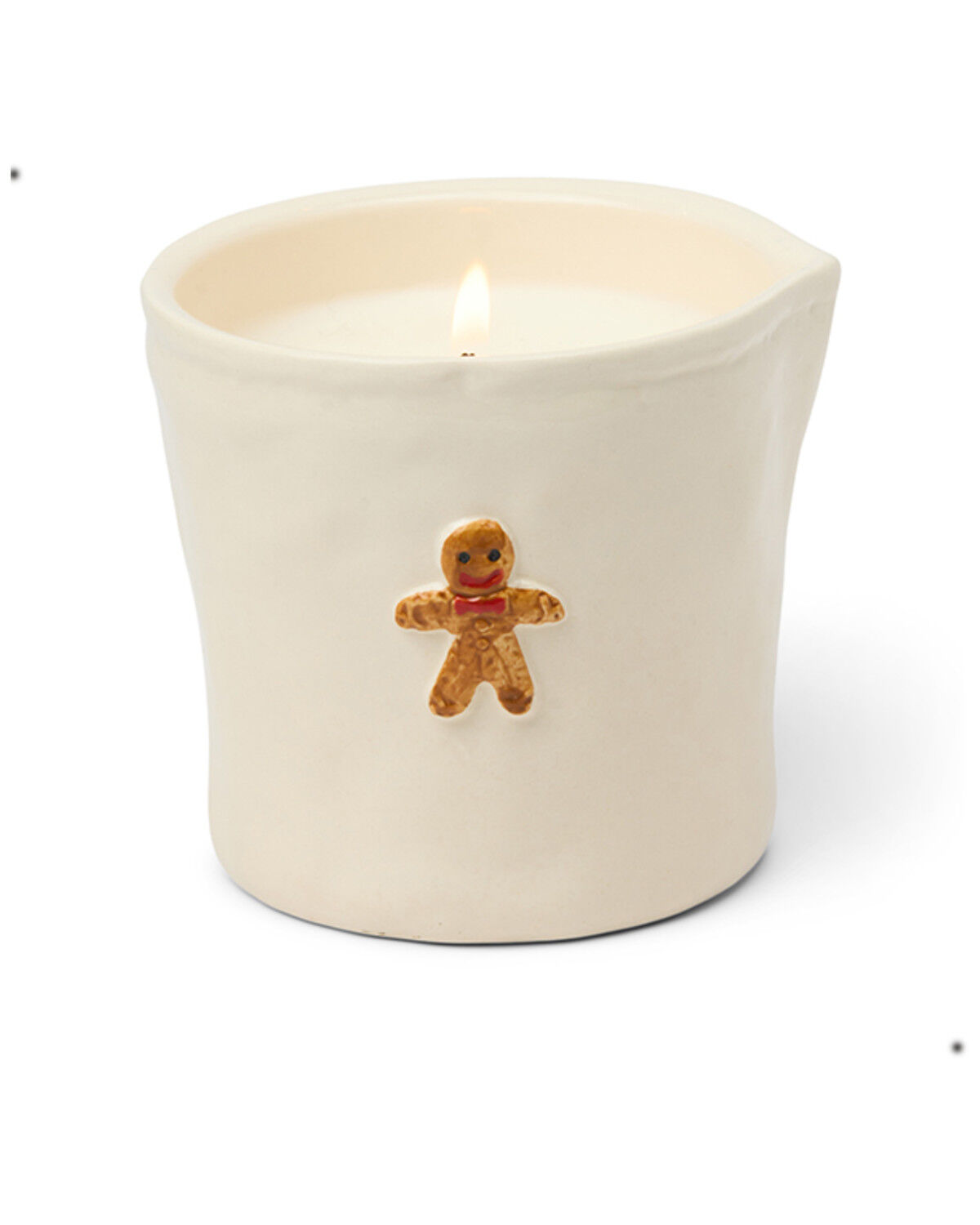 Image #1 - Paddywax 8oz Bistro Gingerbread Candle, White, hi-res